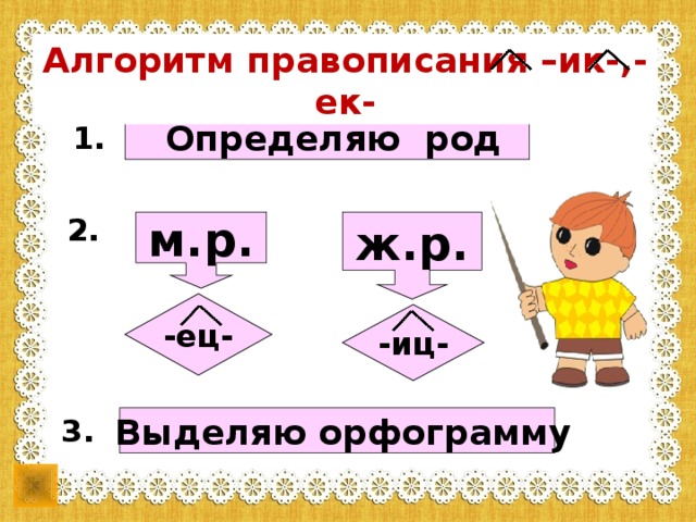 Ец иц. Суффикс ИЦ ец правило. Правописание суффиксов ец ИЦ. Правило написания суффикса ИЦ И ец. Правила написания суффиксов ИЦ ец.