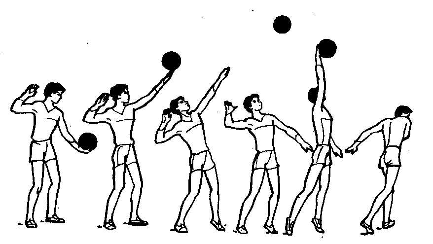 Упражнения для подачи в волейболе