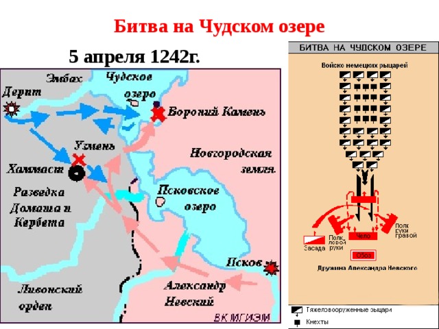 Битва на Чудском озере 5 апреля 1242г.