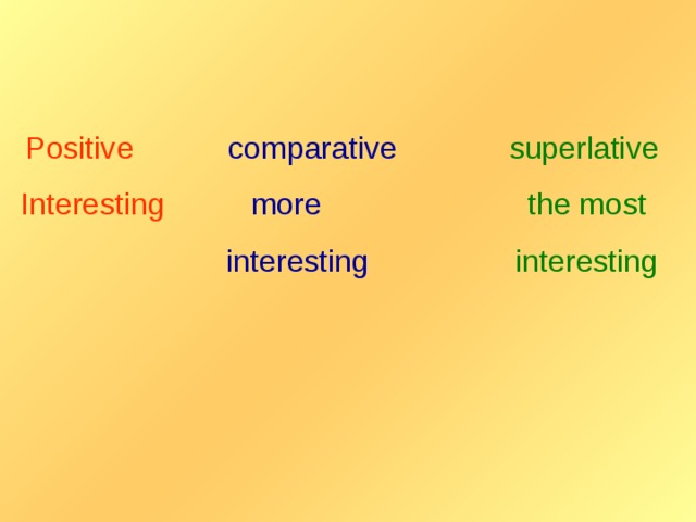 Young comparative and superlative. Positive Comparative Superlative. Interesting Comparative and Superlative. Positive Comparative Superlative interesting.