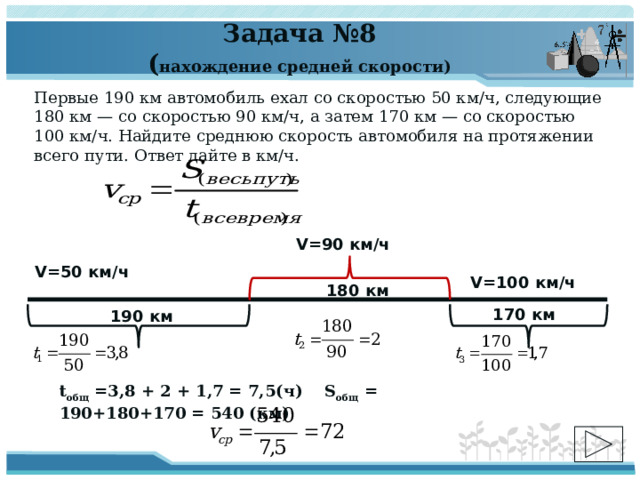 Автомобиль едет со скоростью 90 км ч